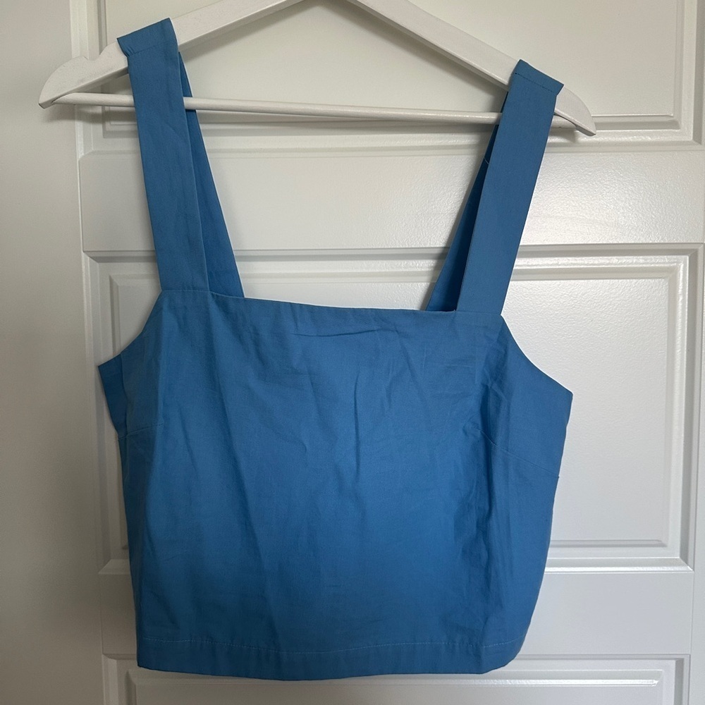100% Organic Cotton Frank & Oak Sky Blue Women's Tank Top